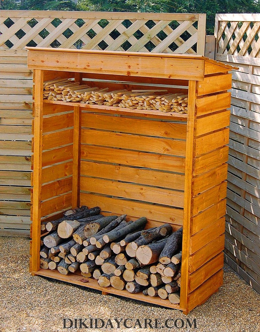 Дровник пирамида