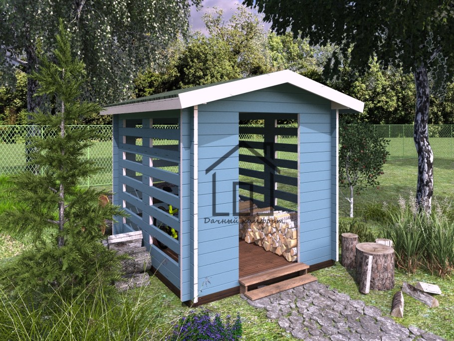 Декоративный дровяник