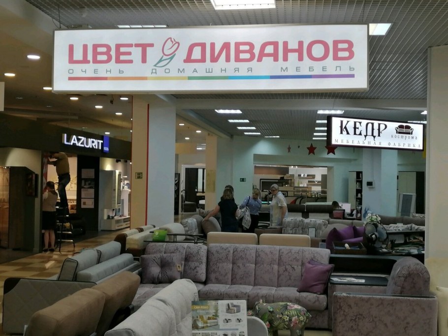 Магазин цвет диванов