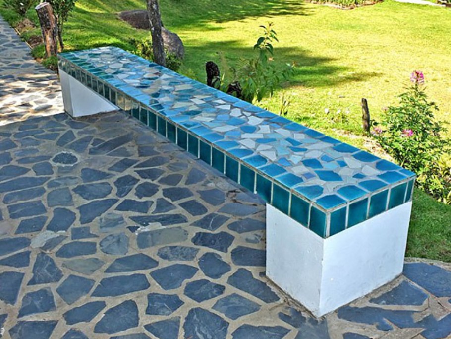 Скамейки мозаика