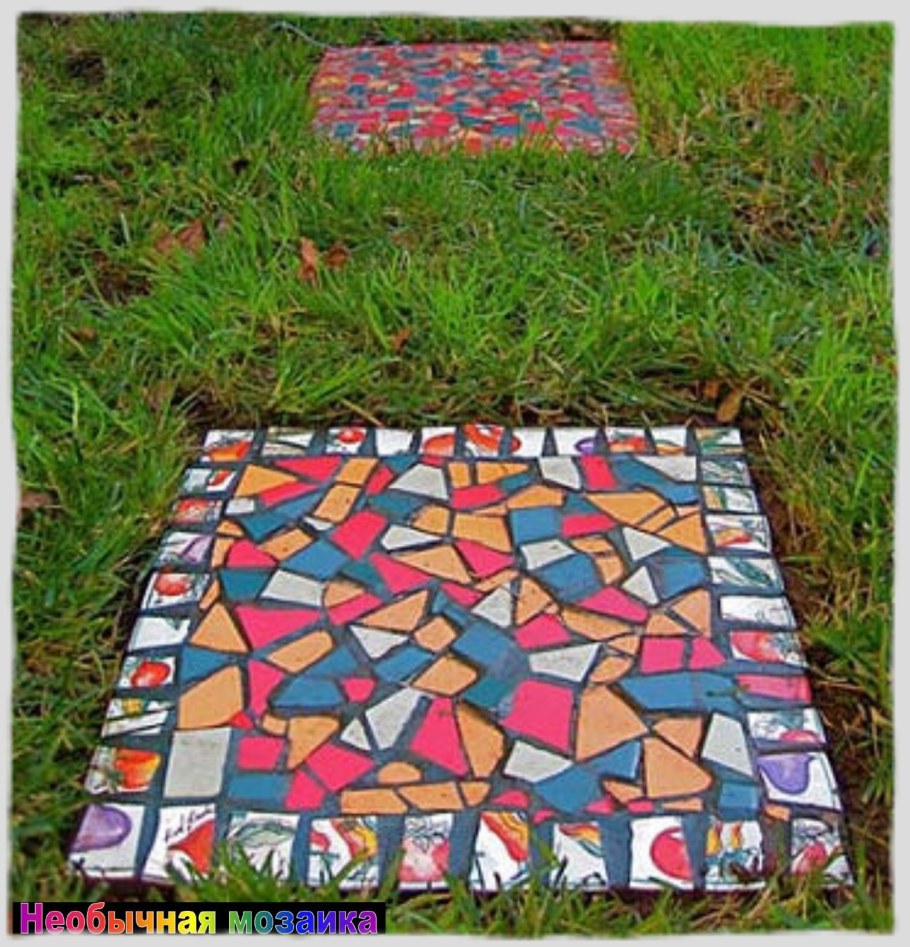 Дорожки из битой плитки