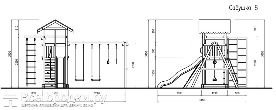 Детская площадка "Савушка 8"