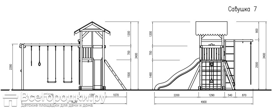 Детская площадка Савушка - 11