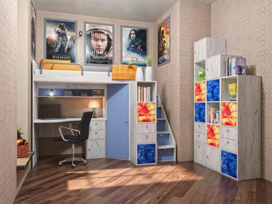 Кровать чердак Тетрис