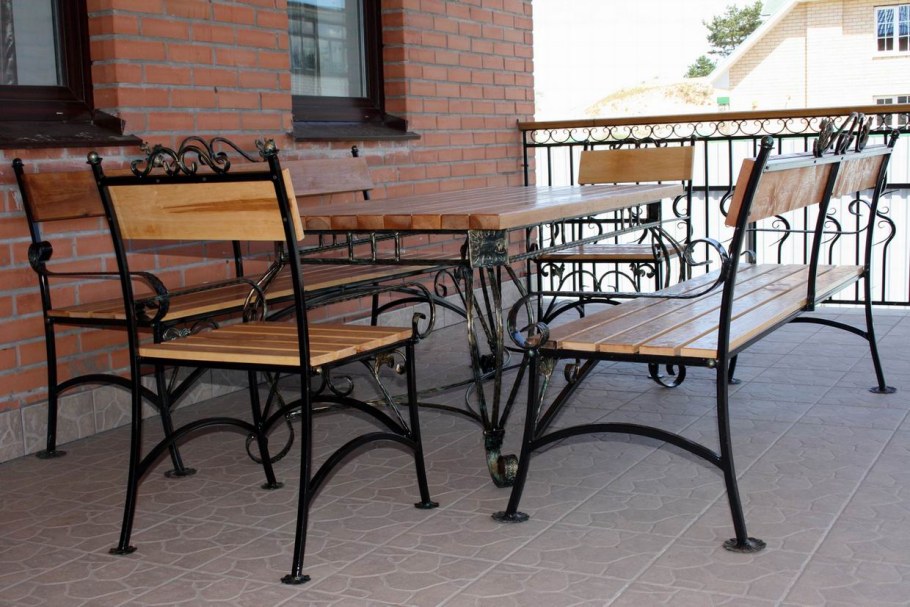 Садовая скамейка чертеж профильная труба