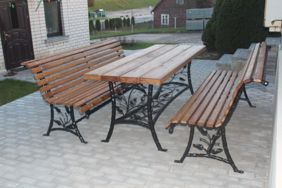 Чертеж скамейки лофт из профильной трубы 20х40