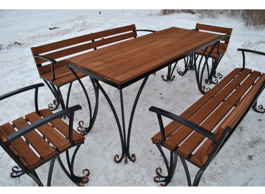 Скамейка из профильной трубы