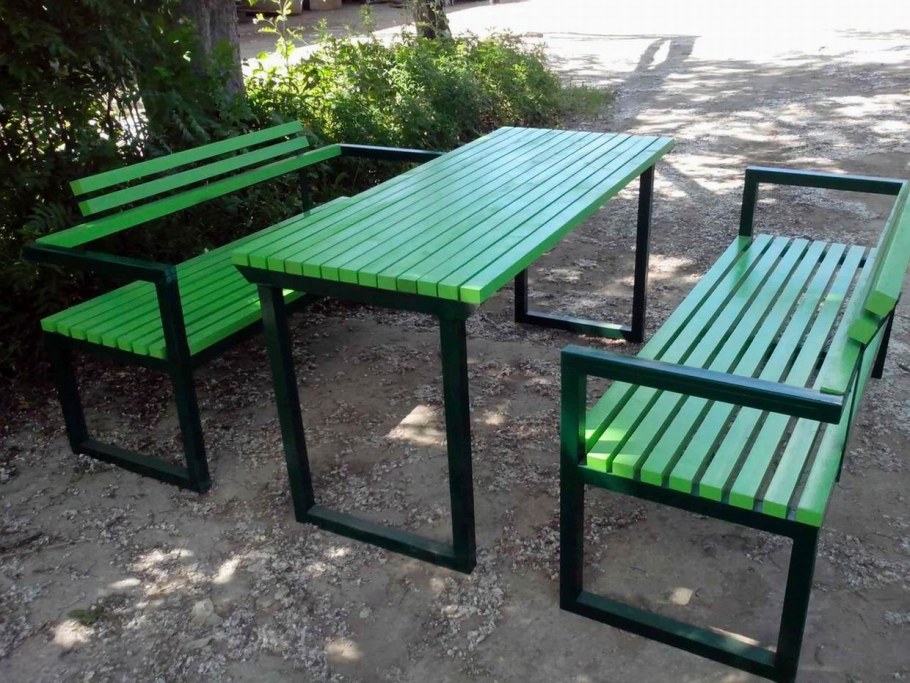 Садовая мебель из профильной трубы