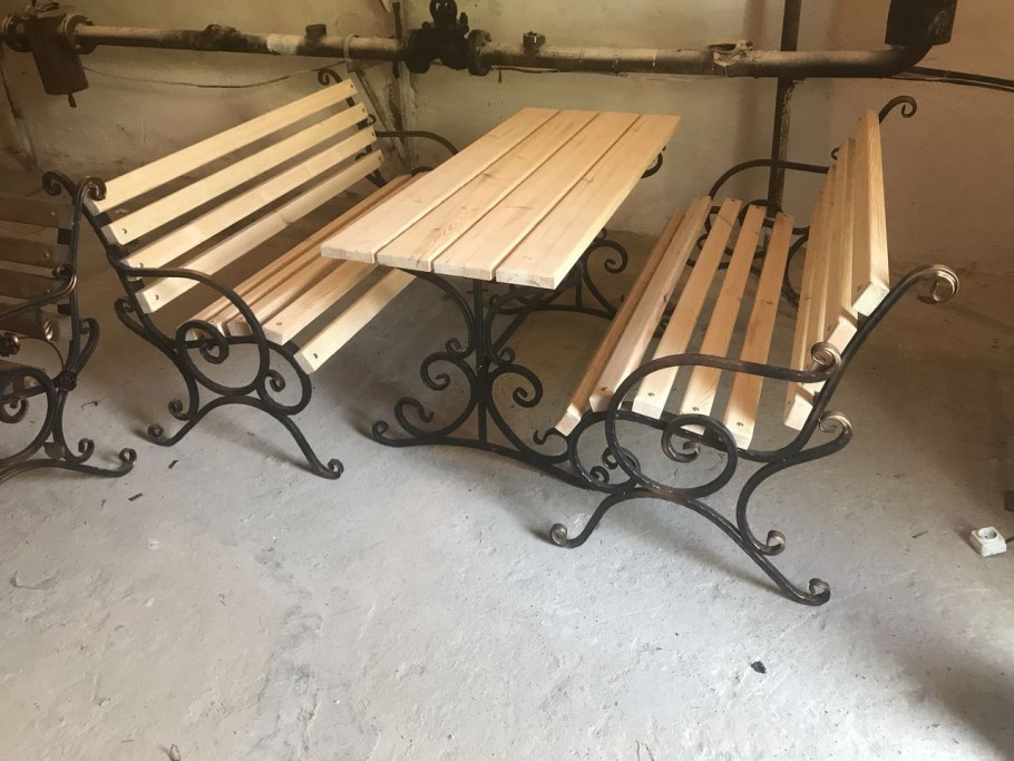 Садовая мебель металлическая