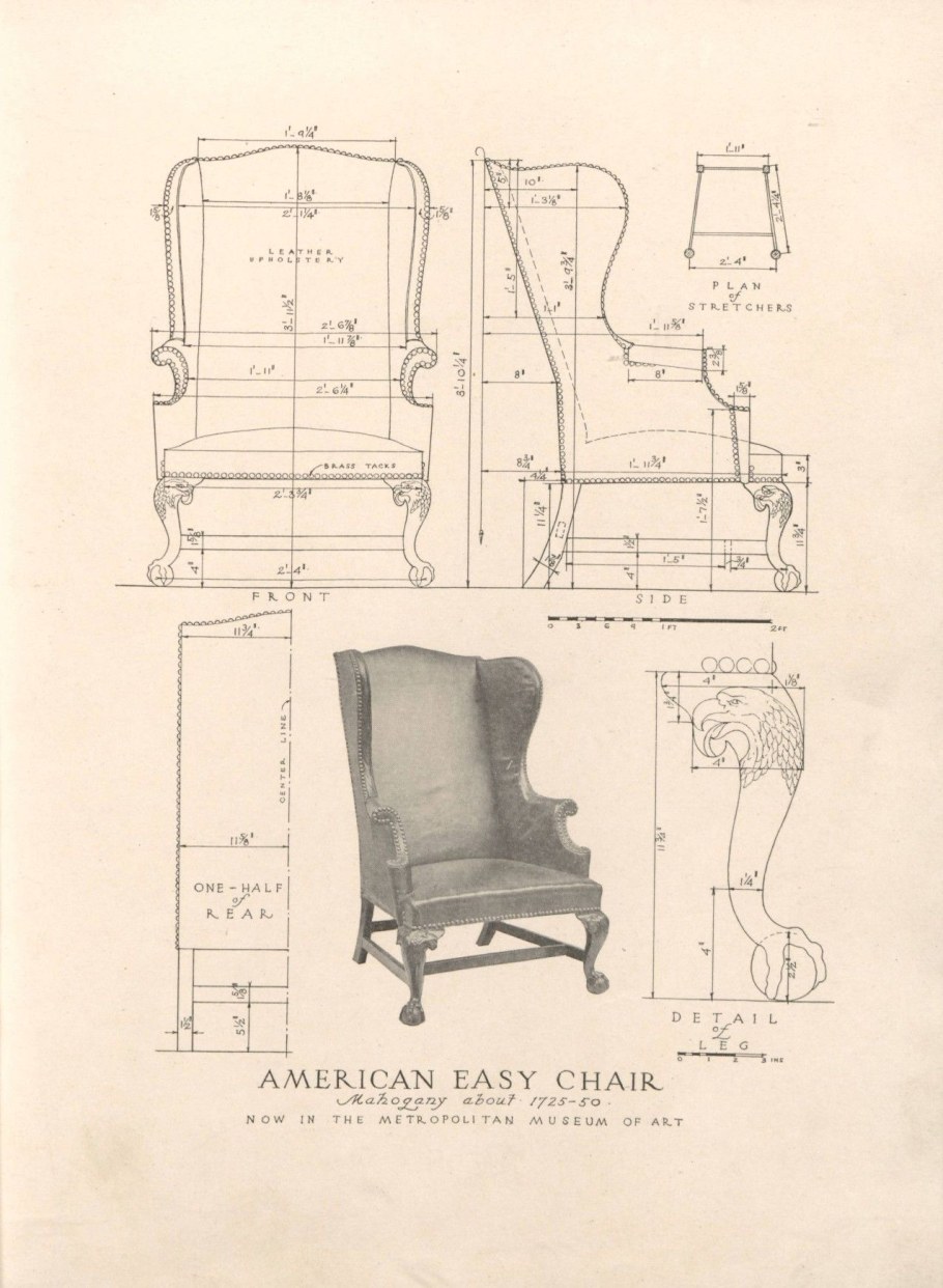 Кабриоль стул чертежи