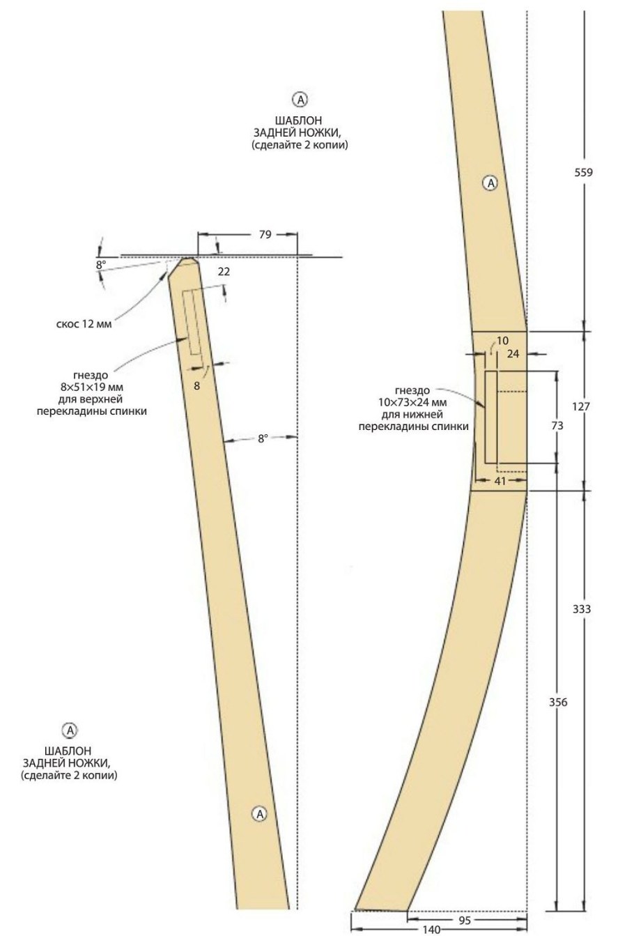 Чертежи ножек для стола из дерева