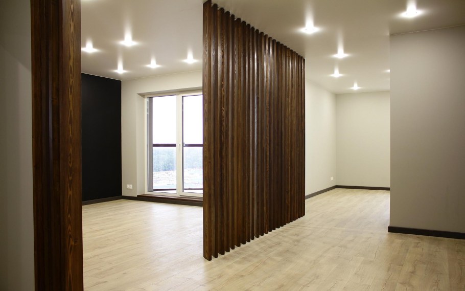 Перегородки в квартире реечная перегородка