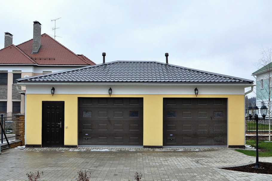 Гараж на 2 машины с хозблоком