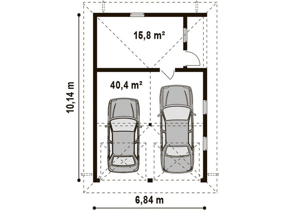 Гараж на 2 машины