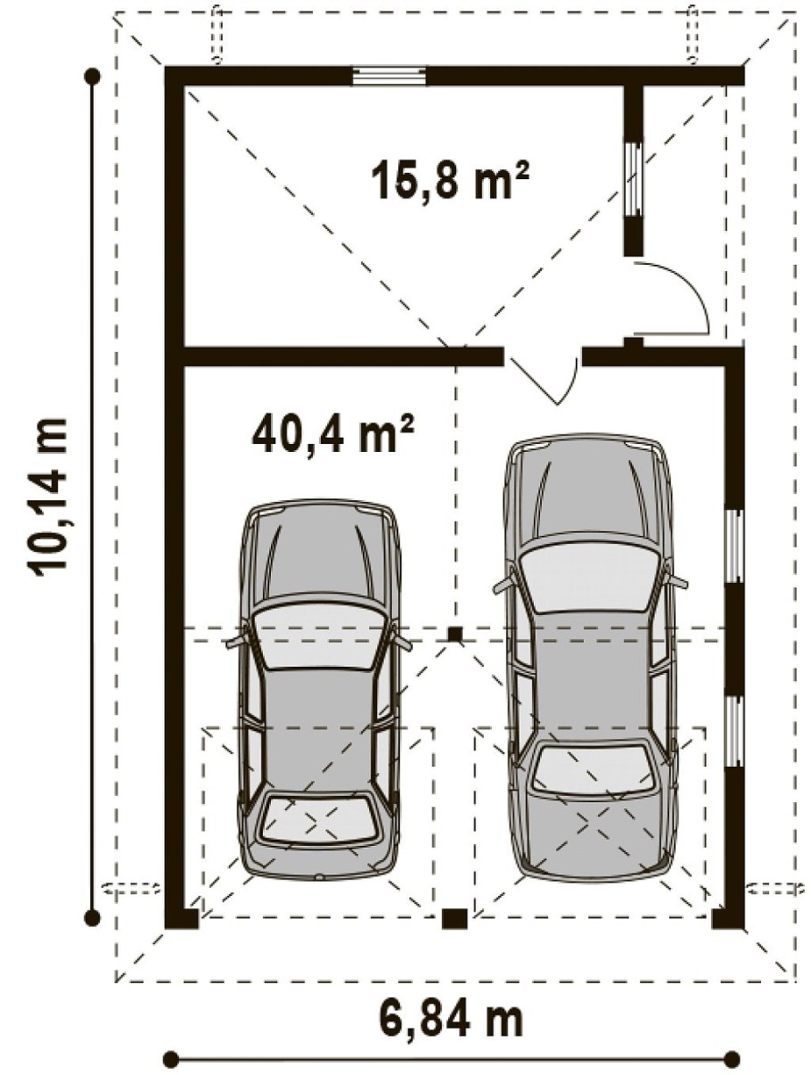 Гараж на 2 машины