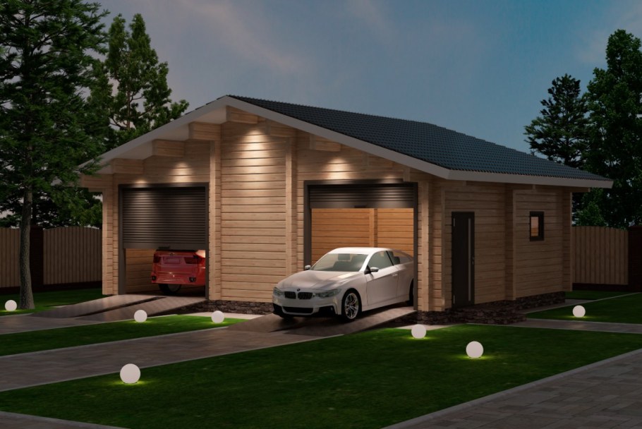 Гараж из сэндвич панелей 7х10