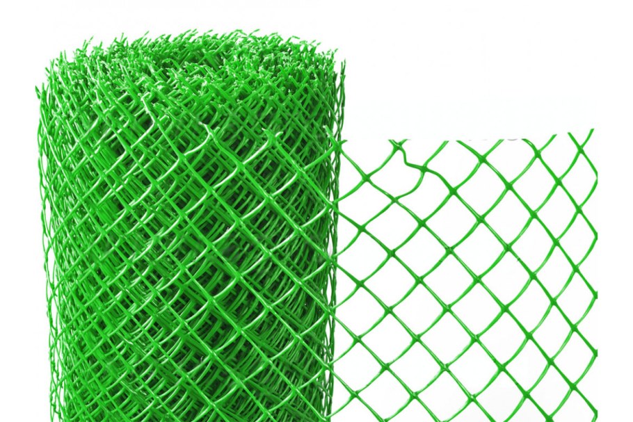 Сетка рабица ПВХ ячейка 150*82 ∅2.4*2.8 (1.25*10)