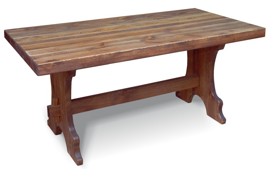 Стол для кафе №8 d=90 (массив сосны, старение)