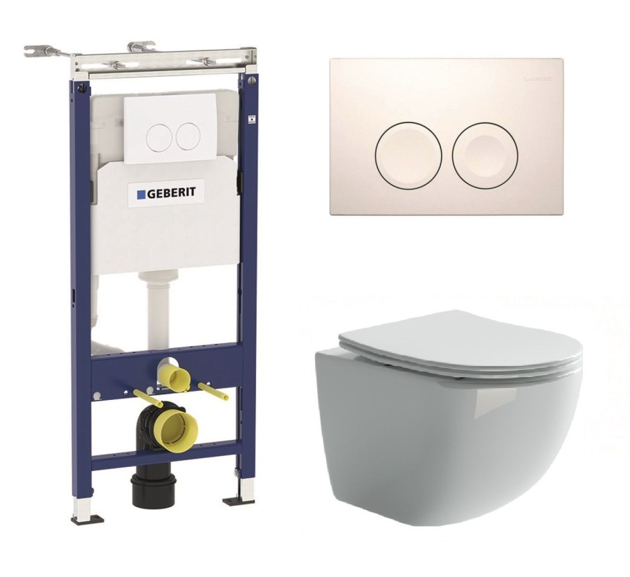 Комплект инсталляция с унитазом Рио Rosa