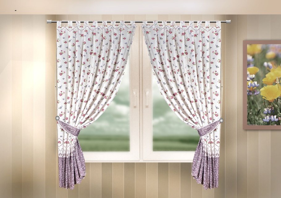 Комплект штор Zlata Korunka фиолетовые