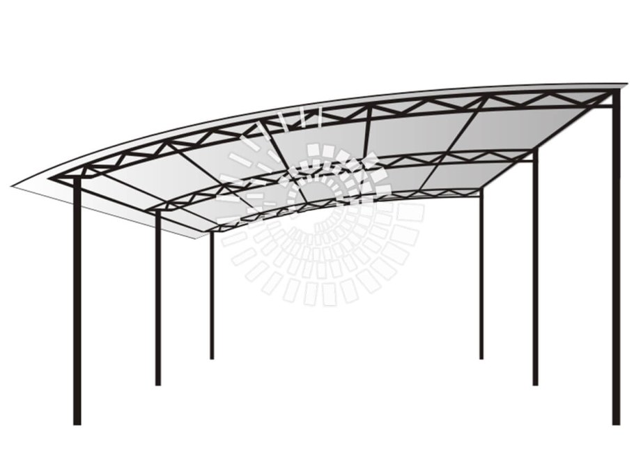 Арочная ферма 12 метров чертеж