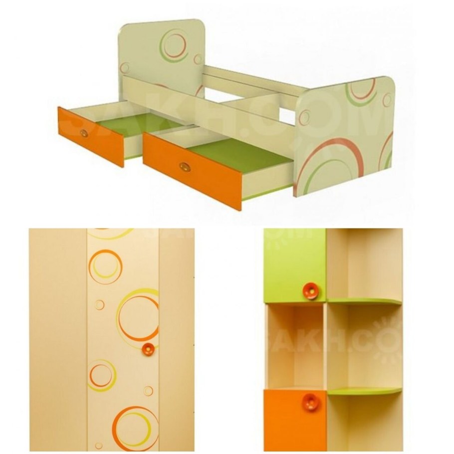 Мебель любимый дом детская Фруттис шкаф угловой