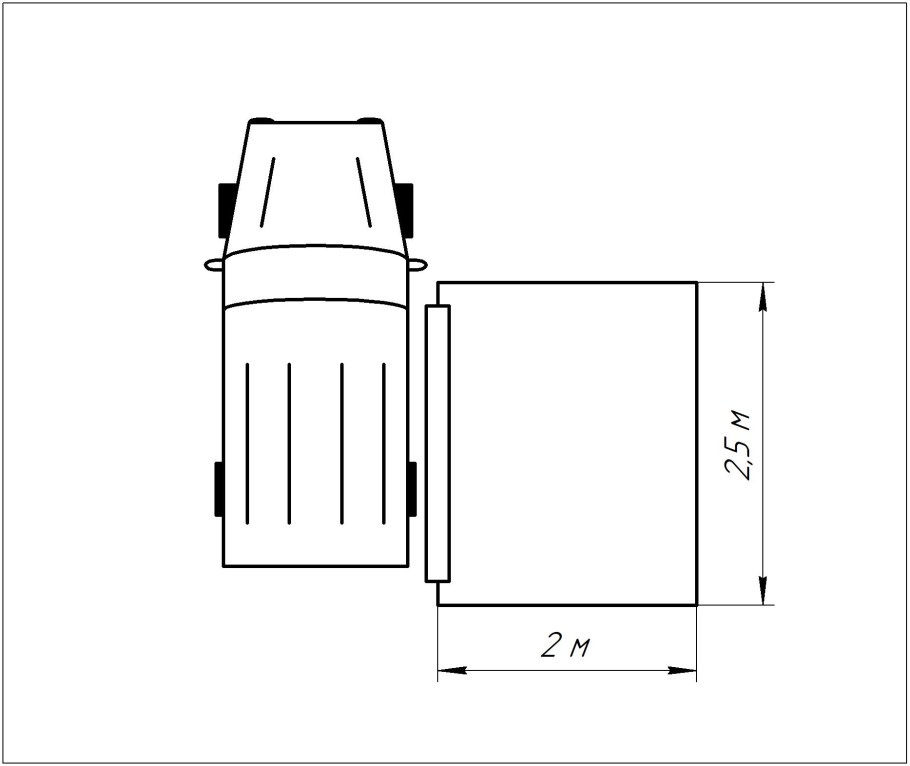Чертеж рамы прицепа кемпера
