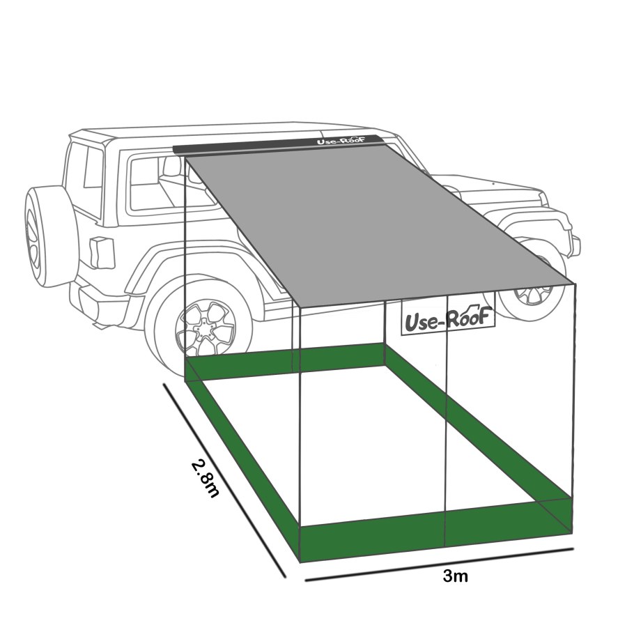 Маркиза автомобильная use-Roof