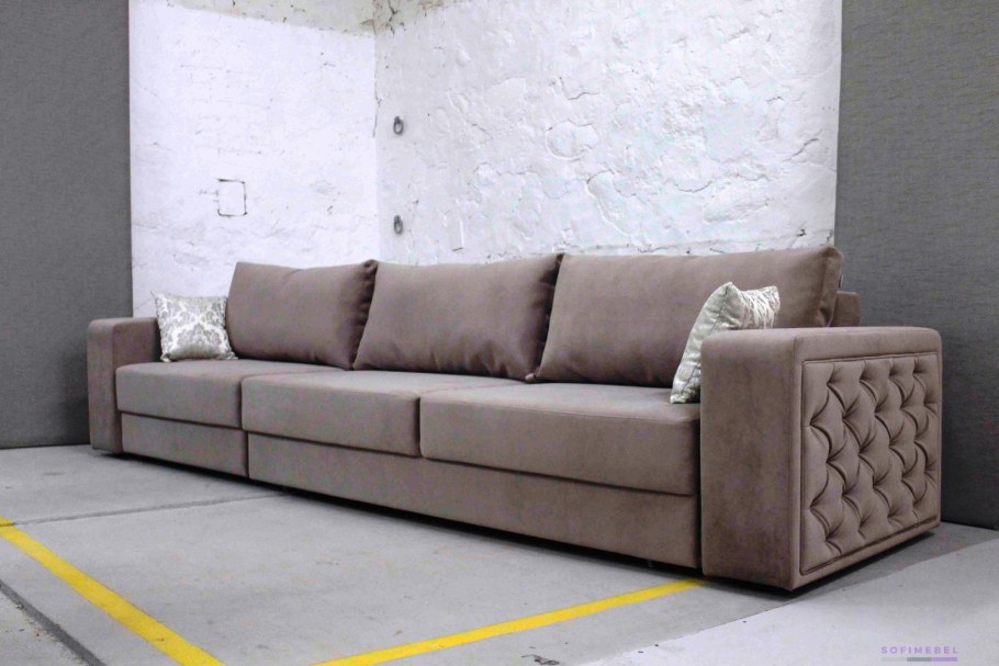 Диван п-образный раскладной с подушками