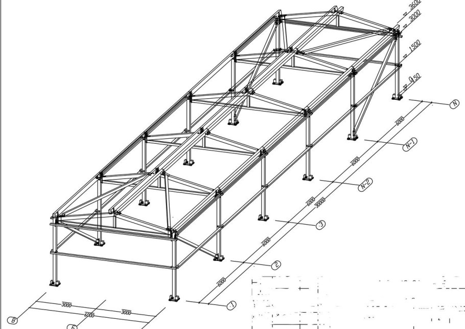 Ферма с параллельными поясами 9м