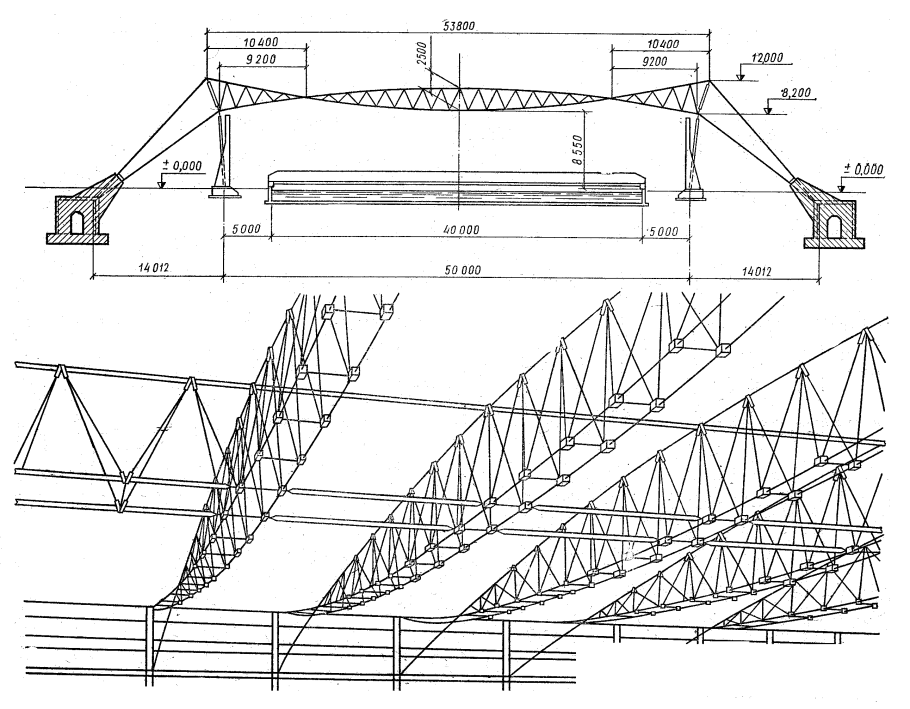 Распорки по Нижнему поясу ферм Молодечно