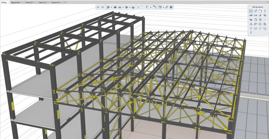 Колонна металлическая двутавровая 600х630