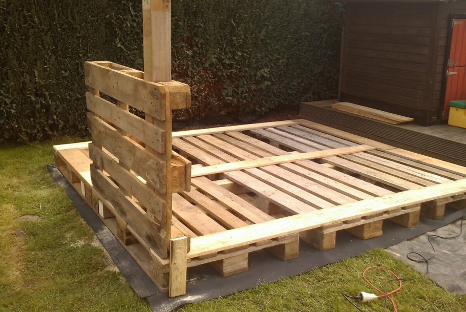 Грядки из паллет