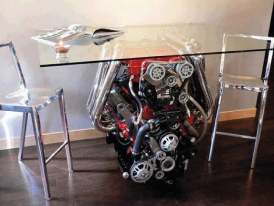 Столик из автозапчастей