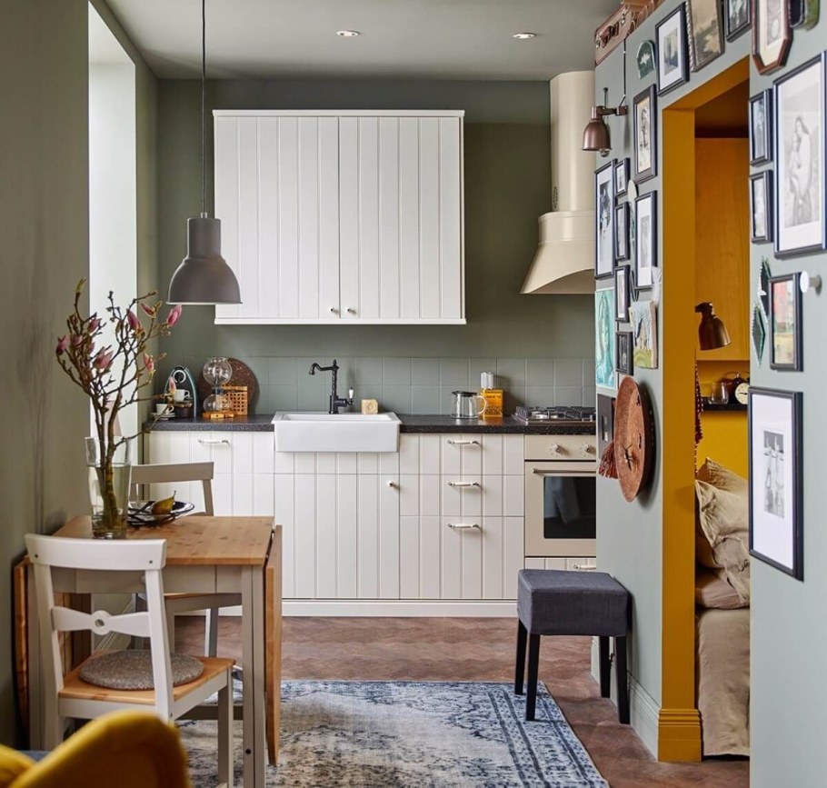 Кухня в стиле Сканди 6 кв м