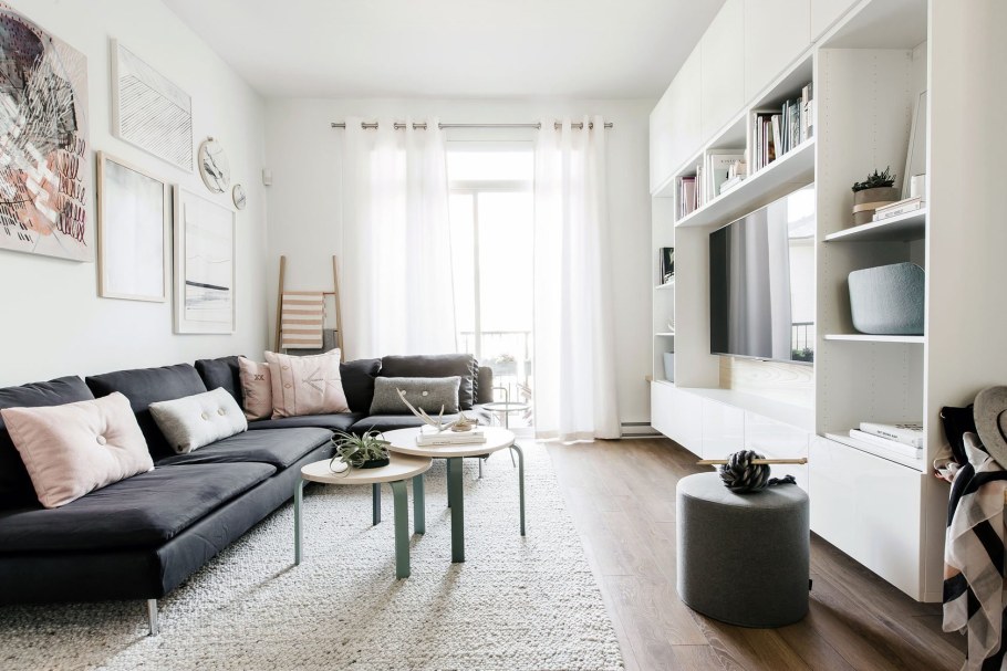 Интерьер гостиной в сталинке