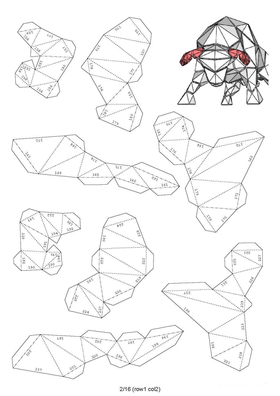 Бык паперкрафт развертка бесплатно