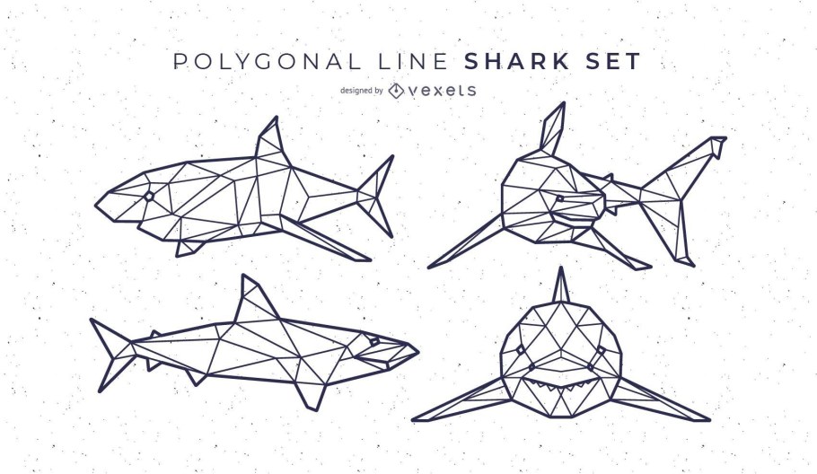 Полигональная акула