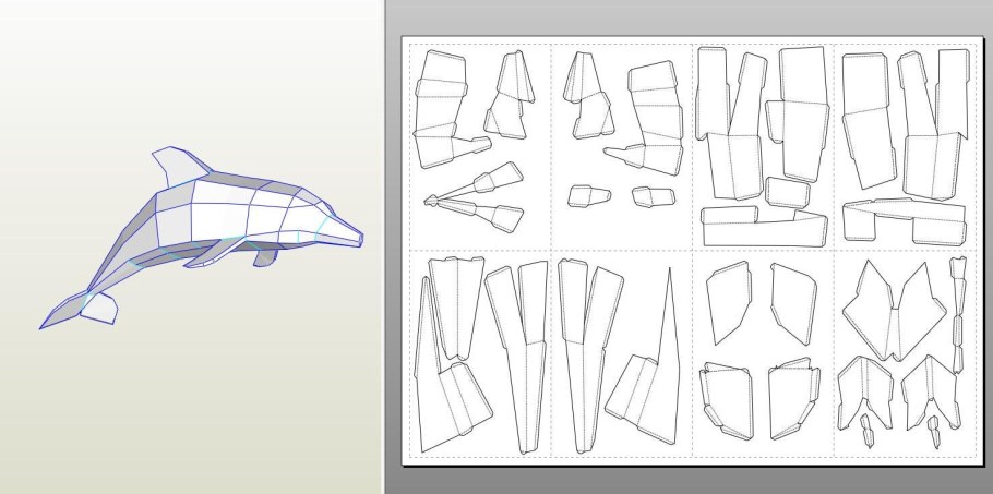 Развертка дельфина
