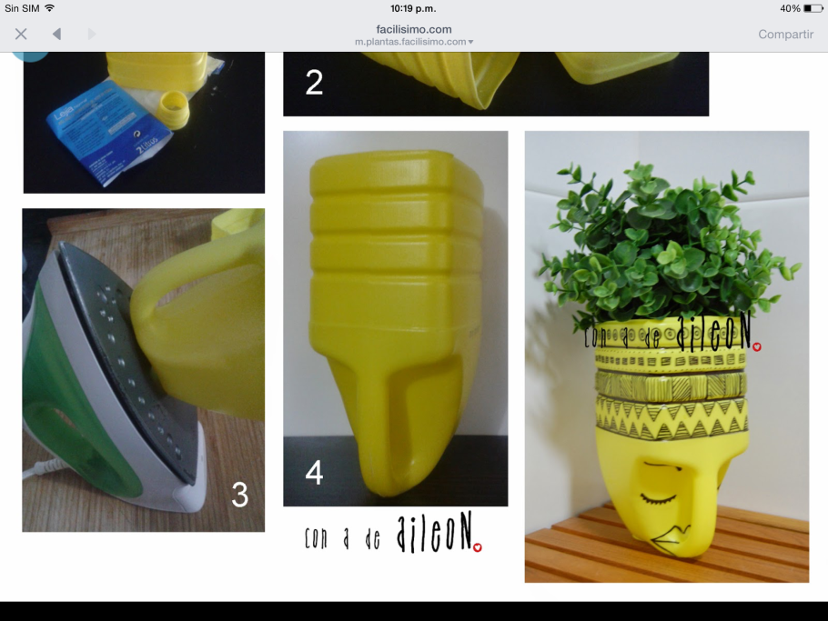 Кашпо из пластиковых емкостей