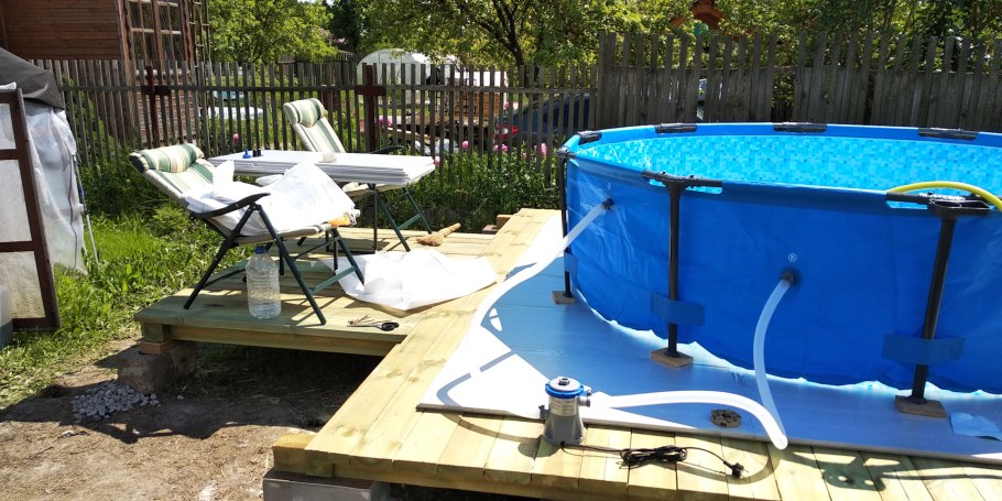 Подиум под каркасный бассейн Интекс