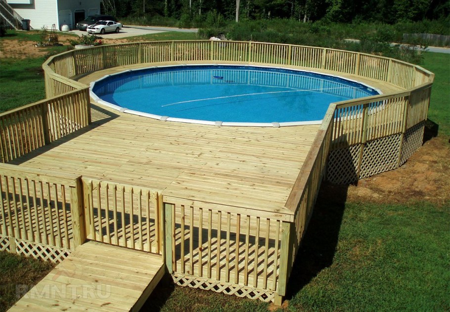 Подиум для каркасного бассейна