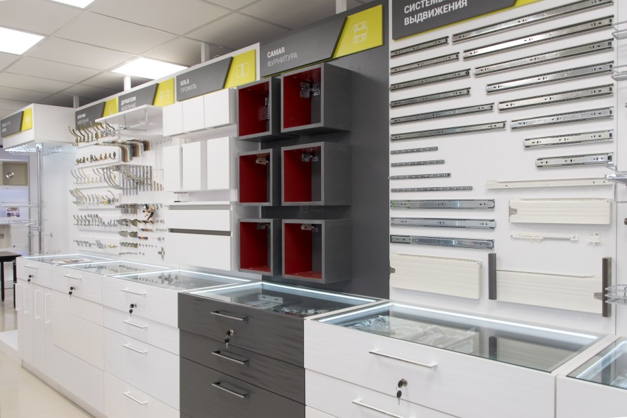 Выставочный зал мебельной фурнитуры