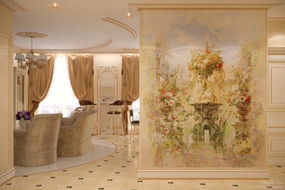 Морской пейзаж на стене