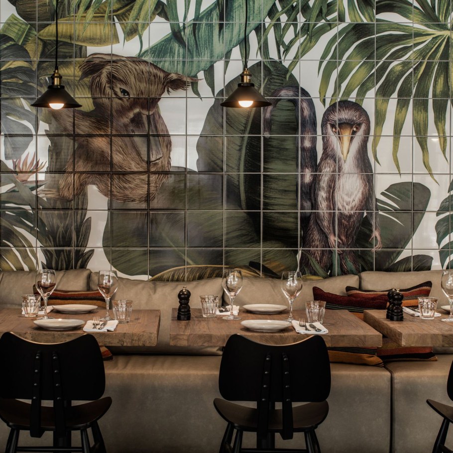 Кафе в стиле джунглей