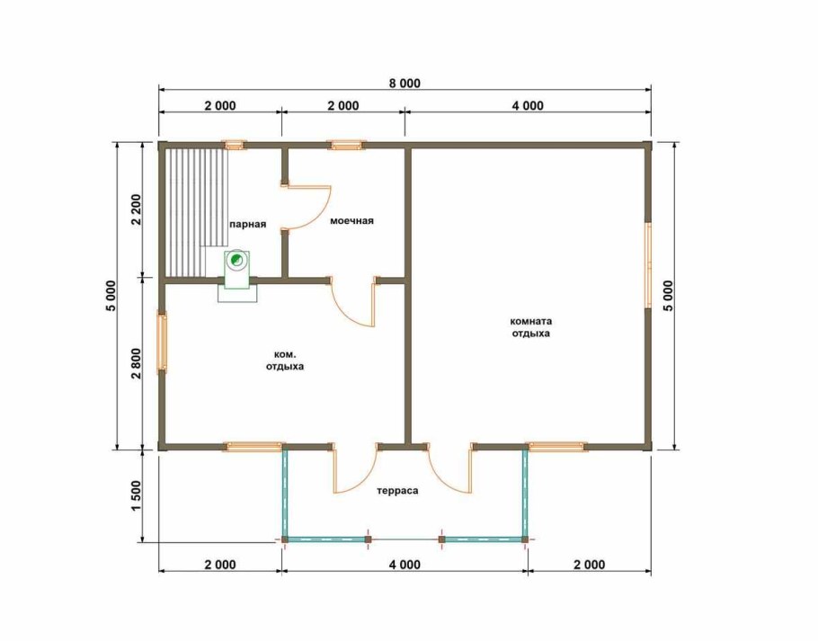 Фундамент бани 6х6 чертежи
