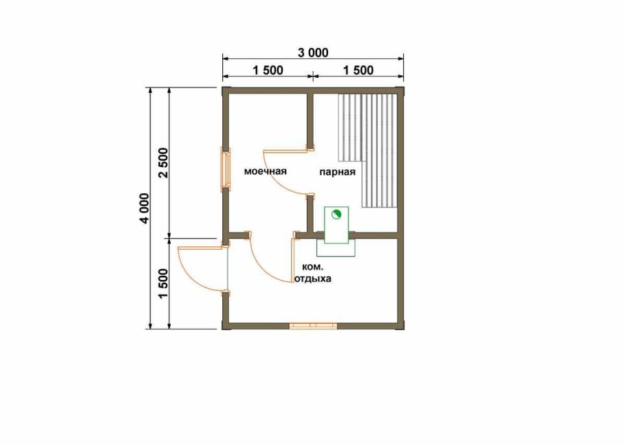 Проекты бани 50м каркас