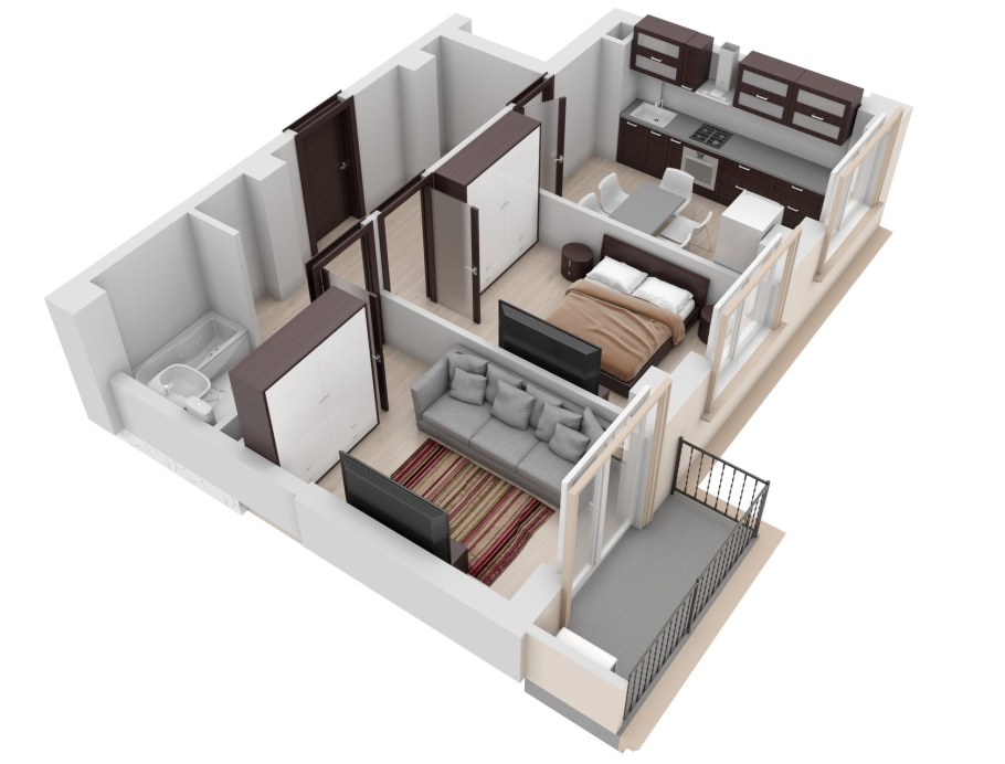 Планировка двушки