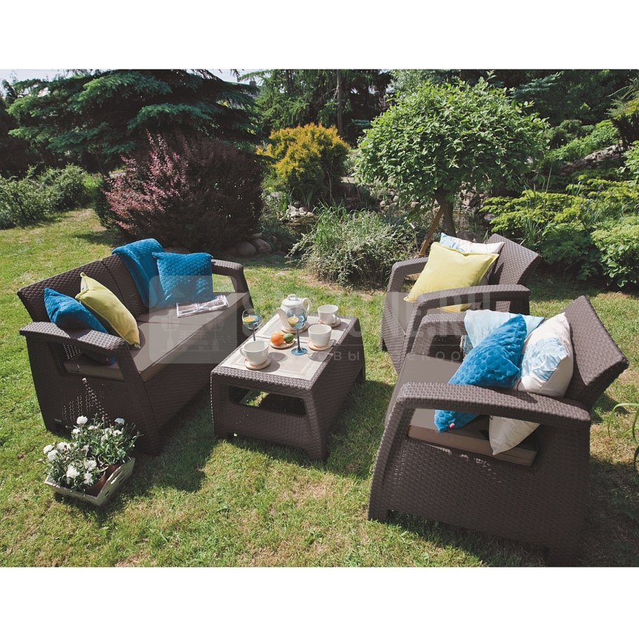 Keter Corfu Set коричневый 223201