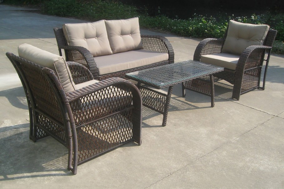 Дачная ротанговая мебель искусственный ротанг